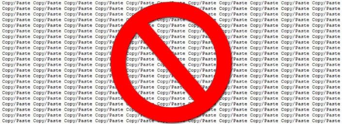 Just Say No to Duplicate Content