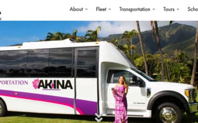 Web Design Spotlight: Akina Tours & Transportation